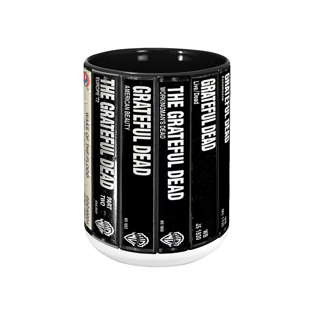 Grateful Dead Albums Cassette Retro Collection Accent Mug