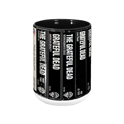 Grateful Dead Albums Cassette Retro Collection Accent Mug