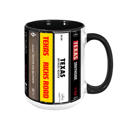 Texas Albums Cassette Collection Retro Accent Mug