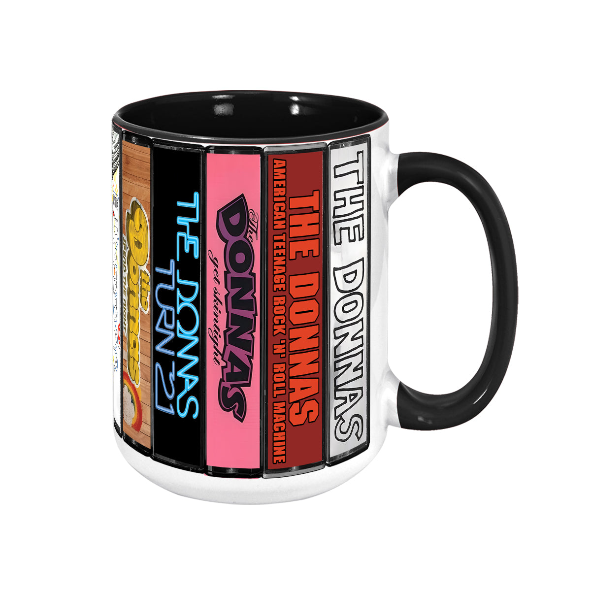 The Donnas Albums Cassette Collection Retro Accent Mug