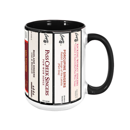 Indigenous Albums Cassette Collection Retro Accent Mug