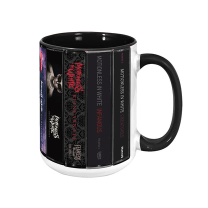 Motionless in White Albums Cassette Collection Retro Accent Mug