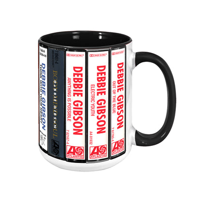 Debbie Gibson Albums Cassette Collection Retro Accent Mug