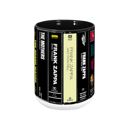 Frank Zappa Albums Cassette Collection Retro Accent Mug