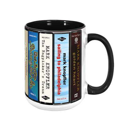 Mark Knopfler Albums Cassette Collection Retro Accent Mug