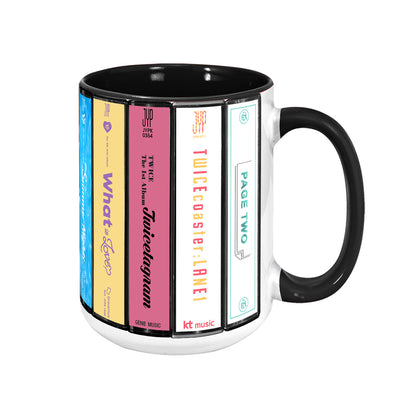 Twice Albums Cassette Collection Retro Accent Mug