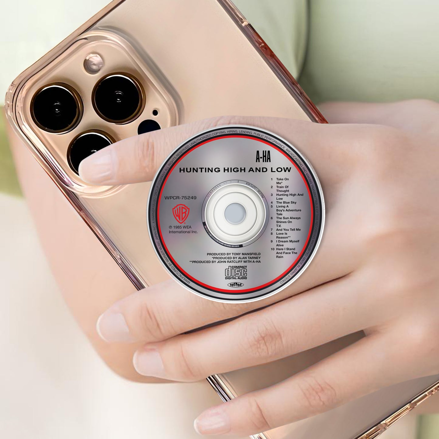 Hunting High and Low CD Magnetic Phone Grip - A-ha