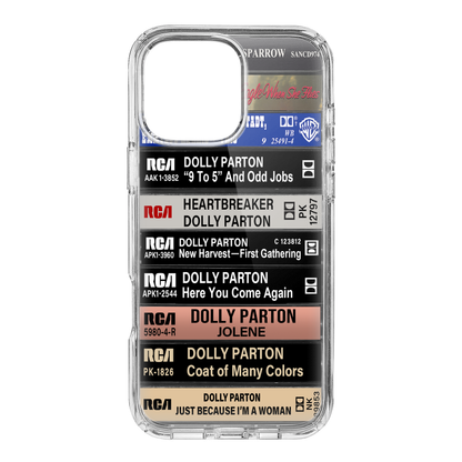 Dolly Parton Albums Cassette Collection Retro Phone Case