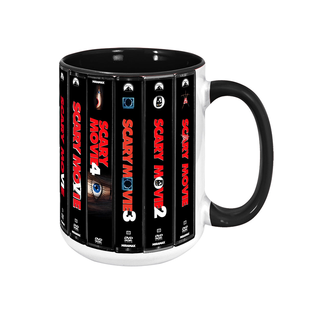 Scary Movie DVD Movies Collection Retro Accent Mug