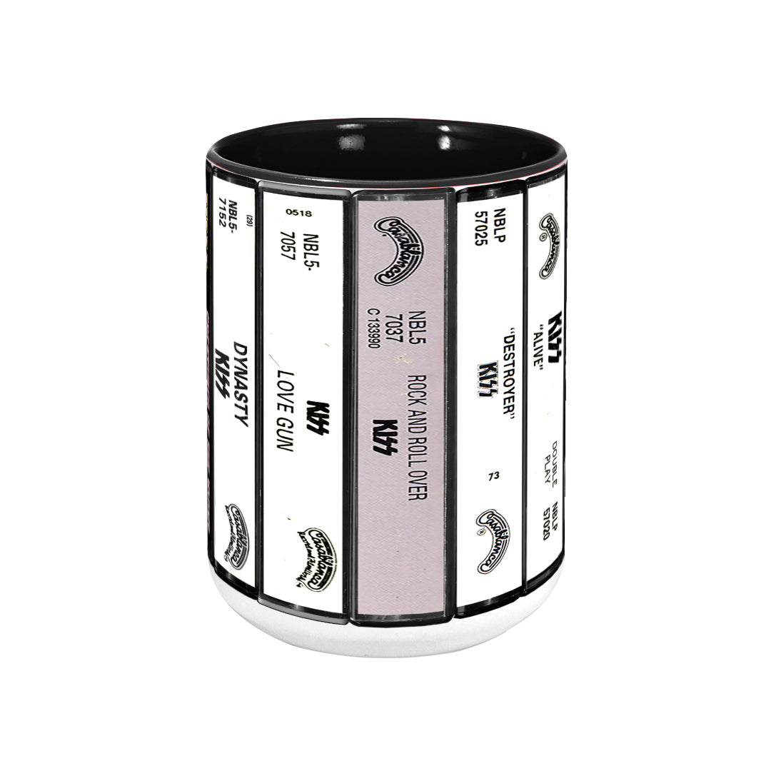 KIS Albums Cassette Collection Retro Accent Mug