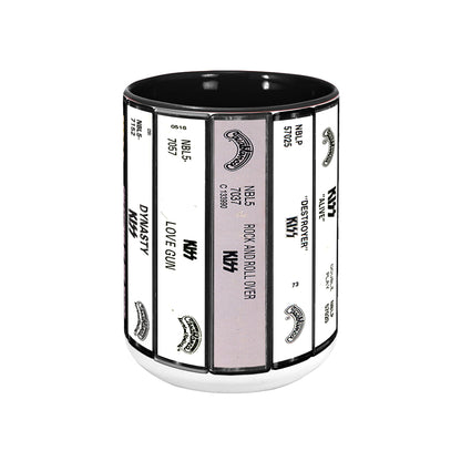 KIS Albums Cassette Collection Retro Accent Mug
