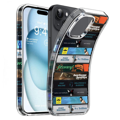 Post Malone Albums Cassette Collection Retro Phone Case