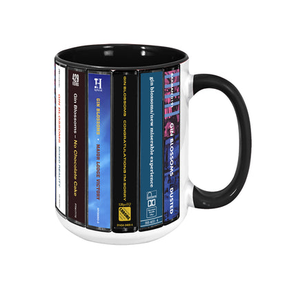 Gin Blossoms Albums Cassette Collection Retro Accent Mug