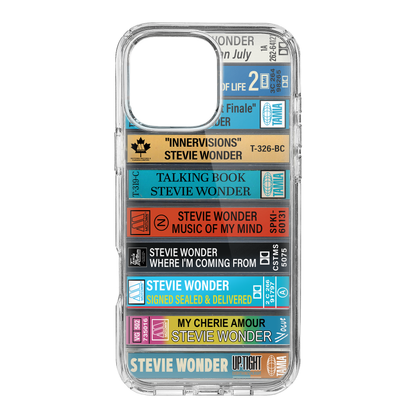 Stevie Wonder Albums Cassette Collection Retro Phone Case