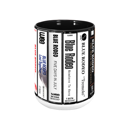 Blue Rodeo Albums Cassette Collection Retro Accent Mug