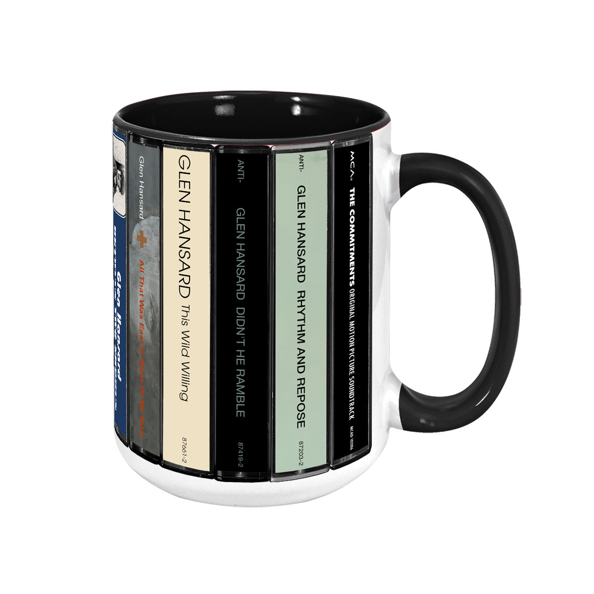 Glen Hansard Albums Cassette Collection Retro Accent Mug