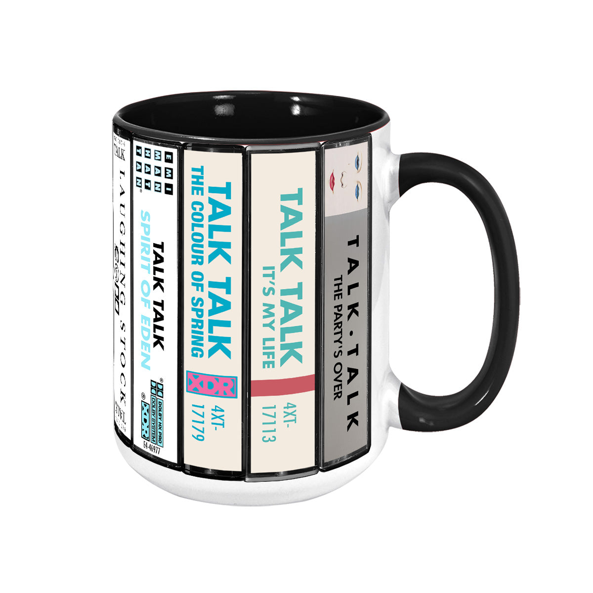 Talk Talk Albums Cassette Collection Retro Accent Mug