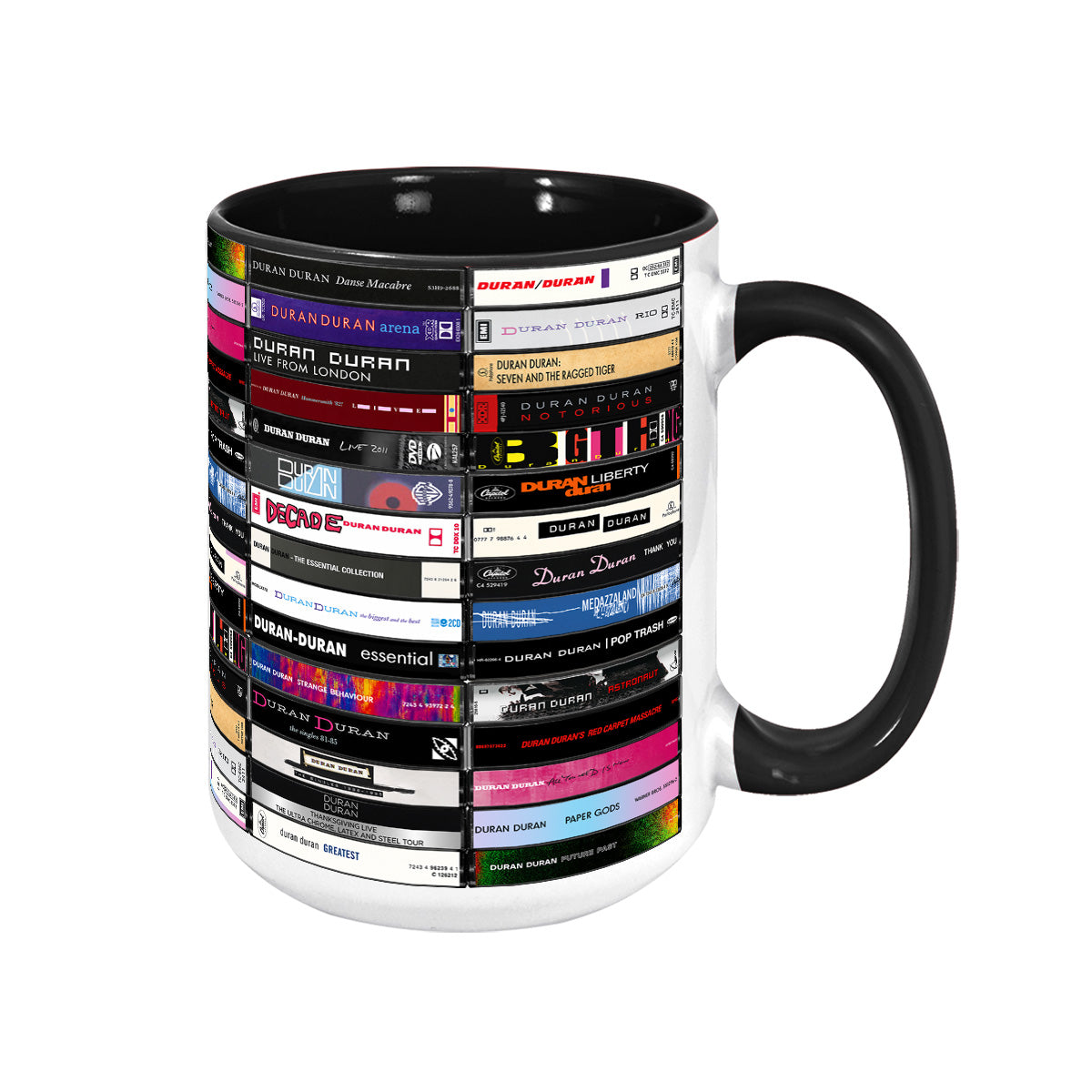 Duran Duran Albums Cassette Retro Collection Accent Mug - Extended Version