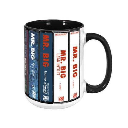 Mr. Big Albums Cassette Collection Retro Accent Mug
