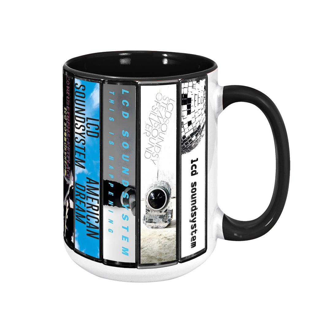 LCD Soundsystem Albums Cassette Collection Retro Accent Mug