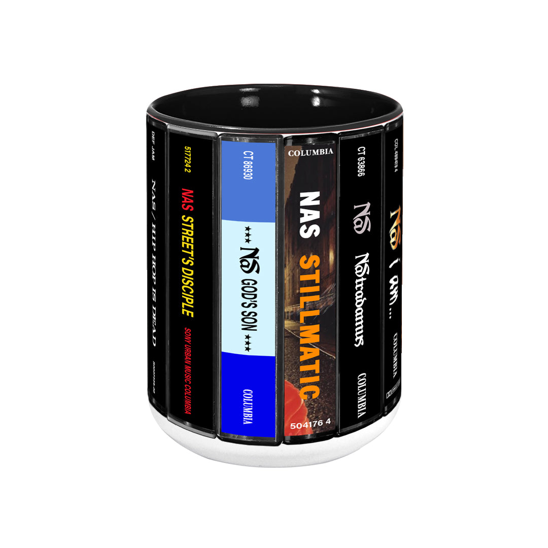 Nas Albums Cassette Collection Retro Accent Mug