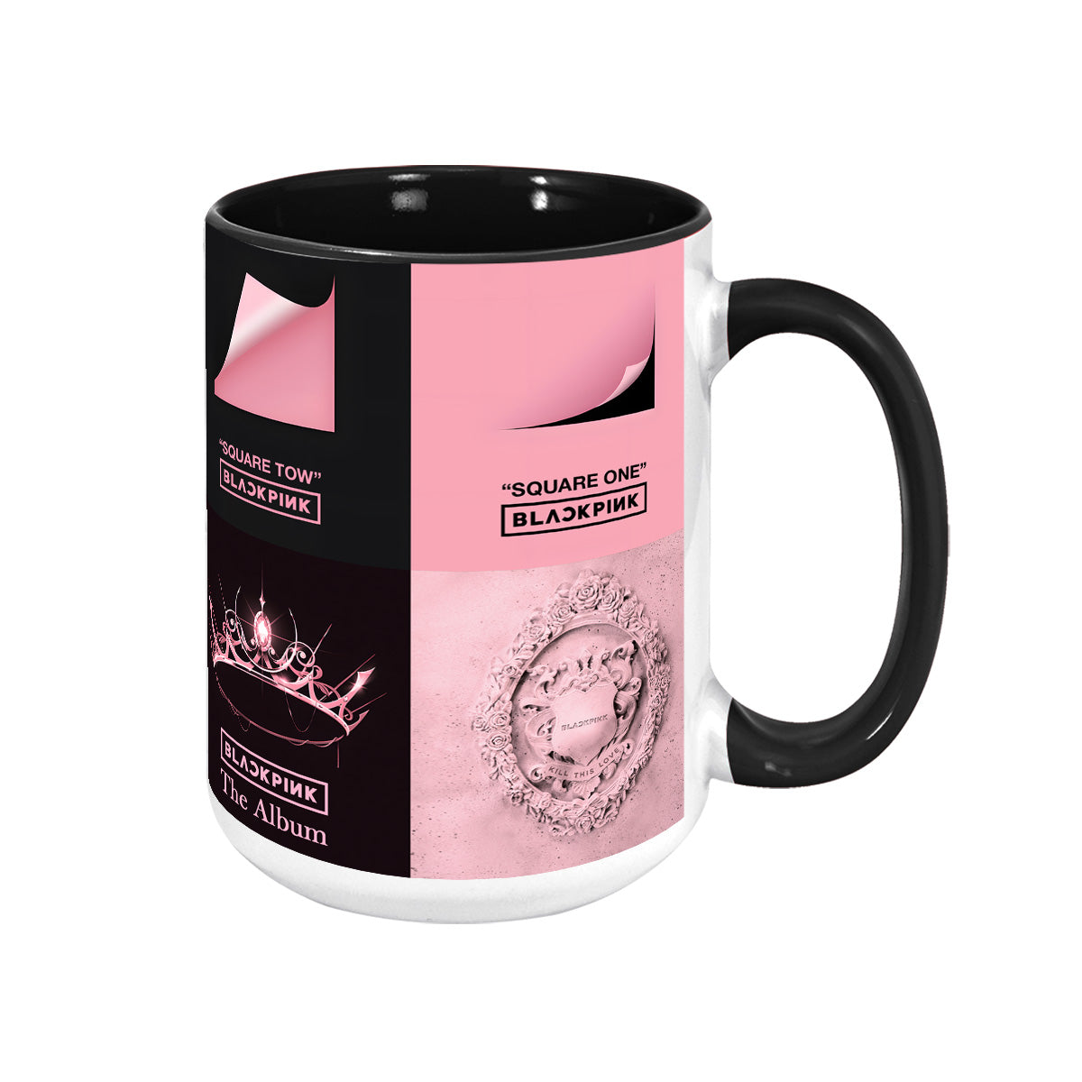 Blackpink Albums Cover Collection Retro Accent Mug