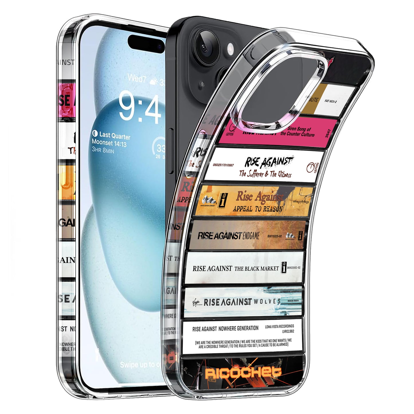 Rise Against Albums Cassette Collection Retro Phone Case