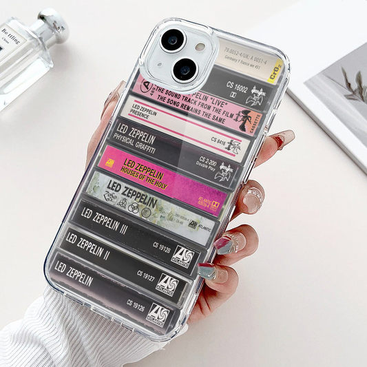 Led Zeppelin Albums Cassette Collection Retro MagSafe Phone Case