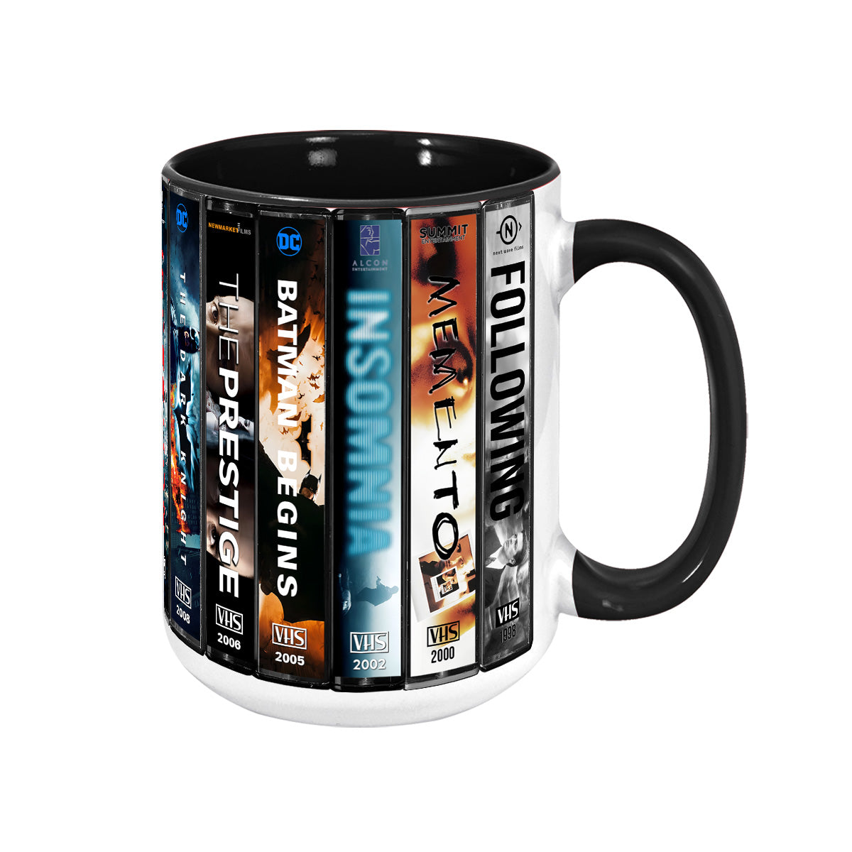 Christopher Nolan VHS Movies Collection Accent Mug