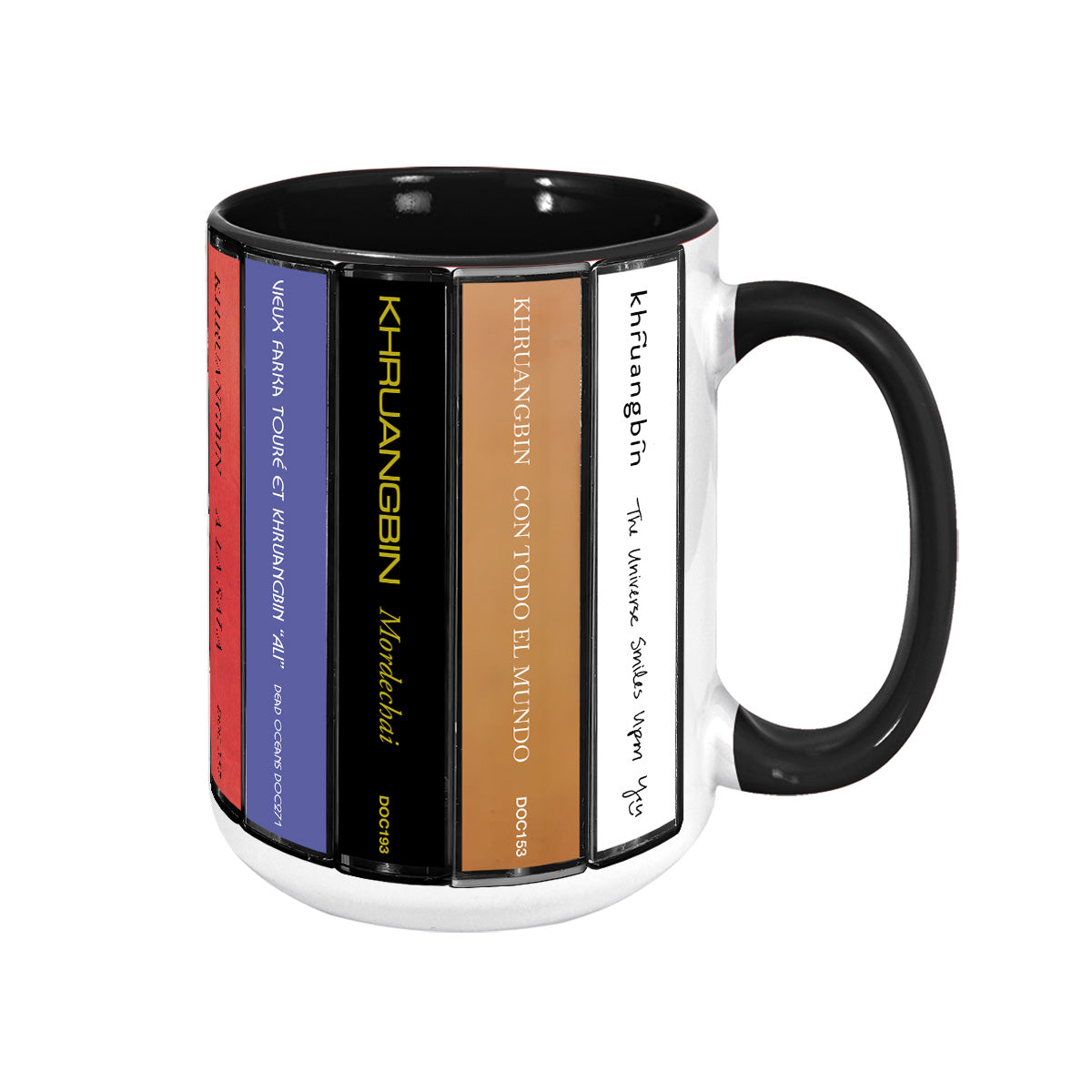Khruangbin Albums Cassette Collection Retro Accent Mug