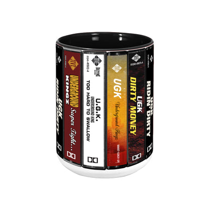 UGK Albums Cassette Collection Retro Accent Mug