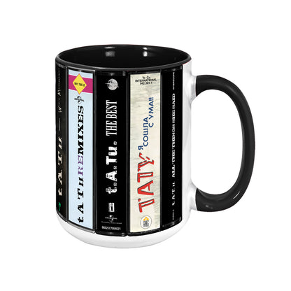 t.A.T.u. Albums Cassette Collection Retro Accent Mug