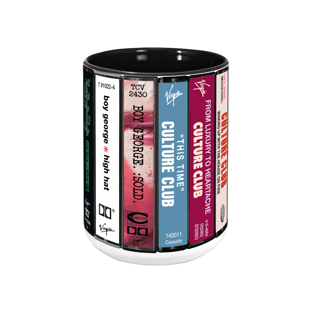 Custom for Mike Evans Albums Cassette Collection Retro Accent Edge-to-Edge Printed Mug