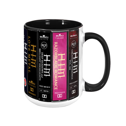 HIM Albums Cassette Collection Retro Accent Mug