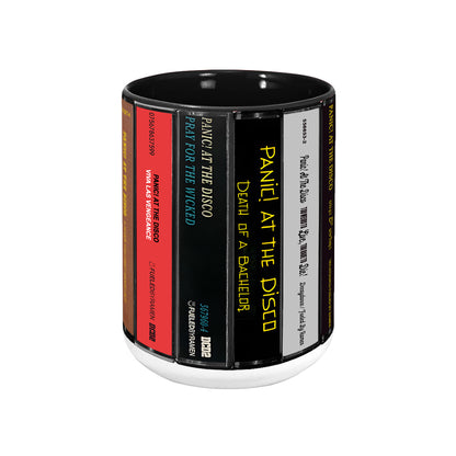 Panic! at the Disco Albums Cassette Collection Retro Accent Mug