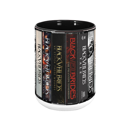 Black Veil Brides Albums Cassette Collection Retro Accent Mug