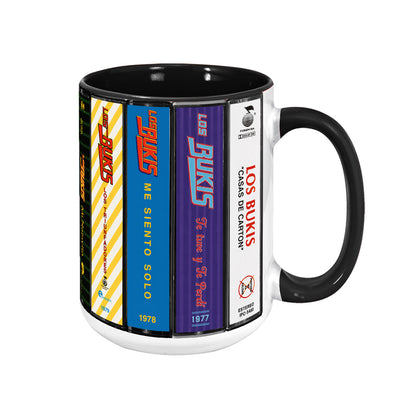 Los Bukis Albums Cassette Collection Retro Accent Mug