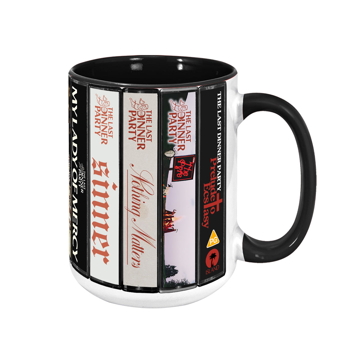 The Last Dinner Party Albums Cassette Collection Retro Accent Mug