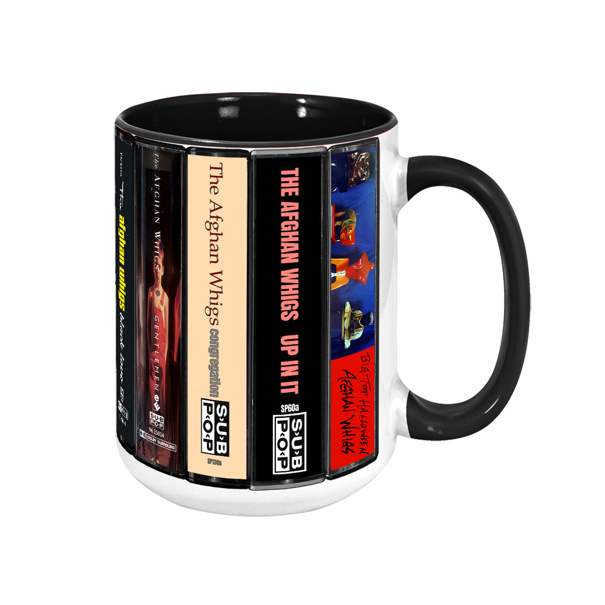 The Afghan Whigs Albums Cassette Collection Retro Accent Mug