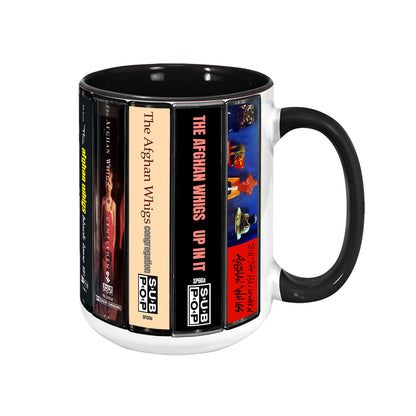 The Afghan Whigs Albums Cassette Collection Retro Accent Mug