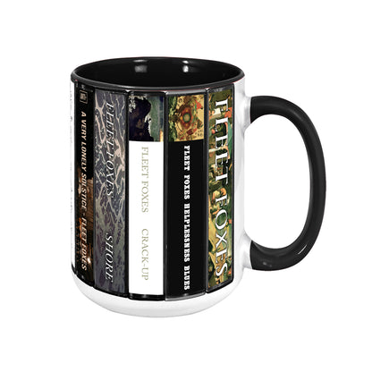 Fleet Foxes Albums Cassette Collection Retro Accent Mug