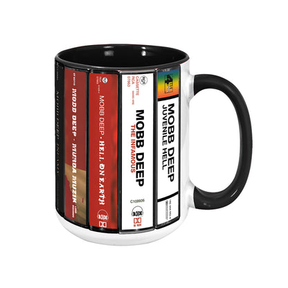 Mobb Deep Albums Cassette Collection Retro Accent Mug