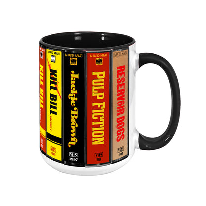 Quentin Tarantino VHS Movies Collection Accent Mug