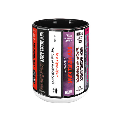 New Model Army Albums Cassette Retro Collection Accent Mug