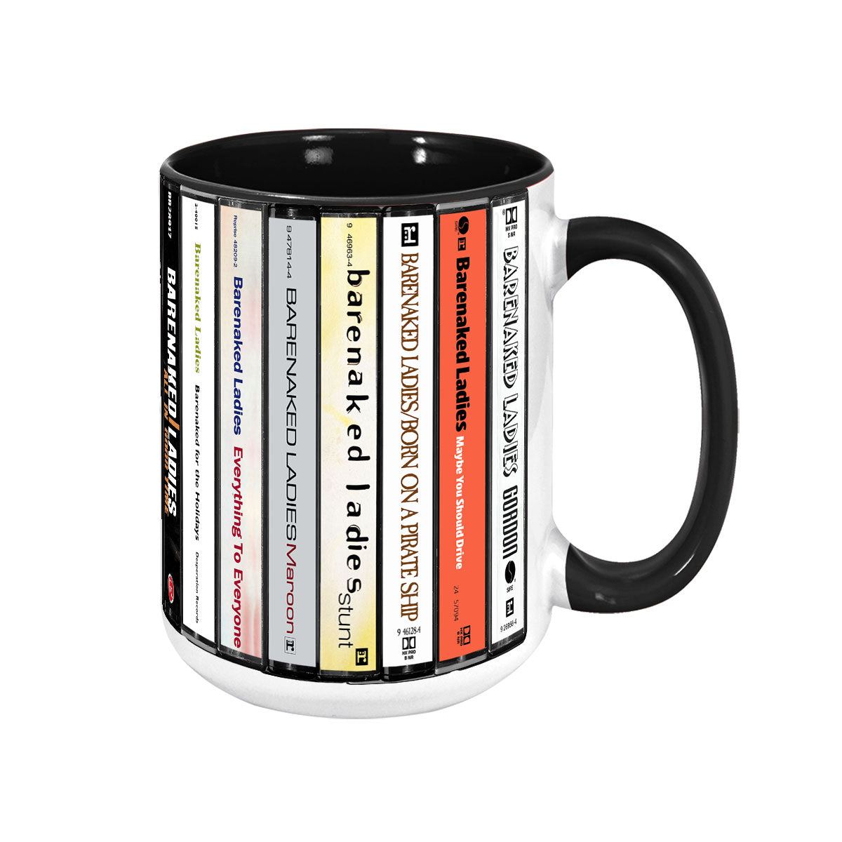 Barenaked Ladies Albums Cassette Collection Retro Accent Mug