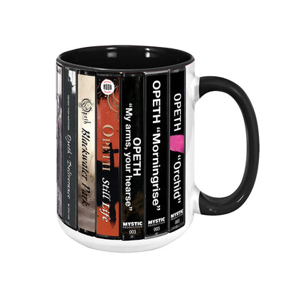 Opeth Albums Cassette Collection Retro Accent Mug