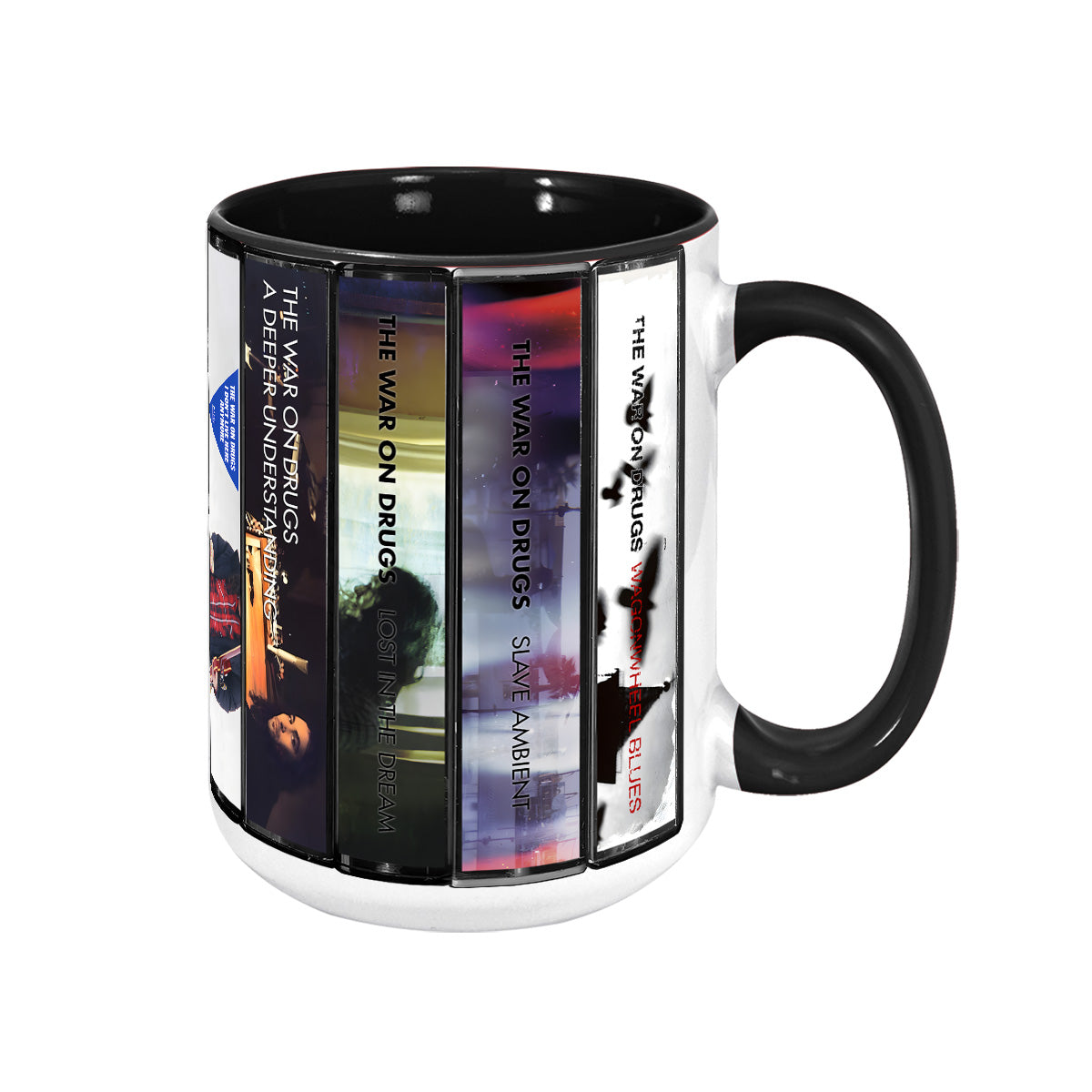 The War on Drugs Albums Cassette Collection Retro Accent Mug