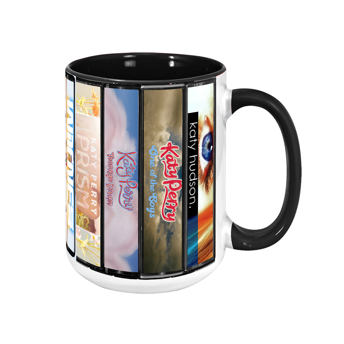Katy Perry Albums Cassette Collection Retro Accent Mug