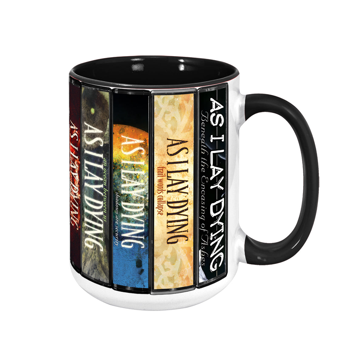 As I Lay Dying Albums Cassette Collection Retro Accent Mug
