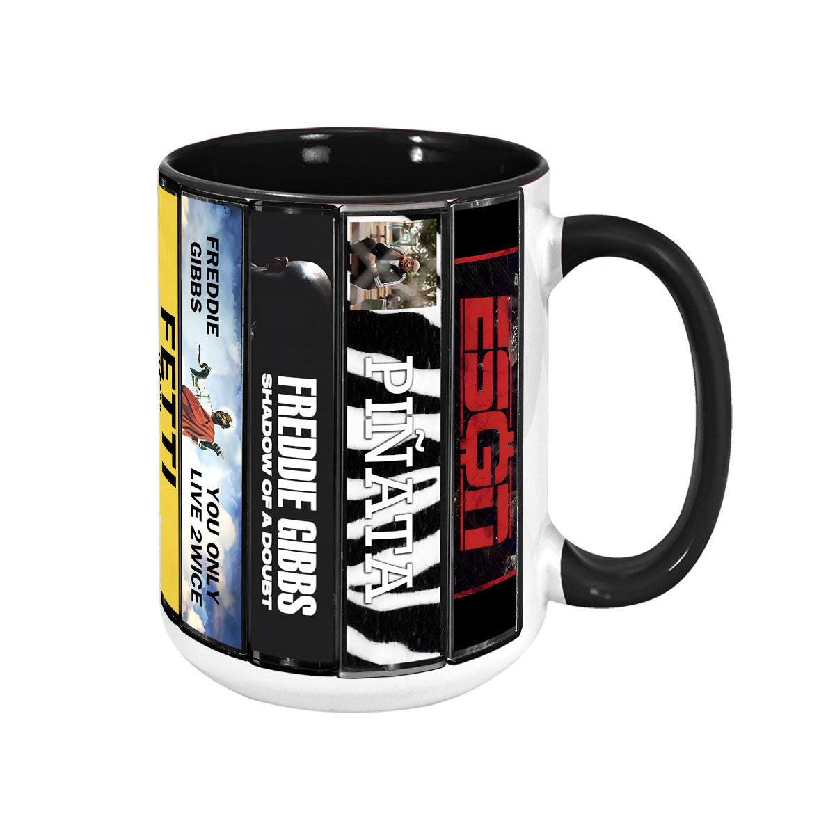 Freddie Gibbs Albums Cassette Collection Retro Accent Mug